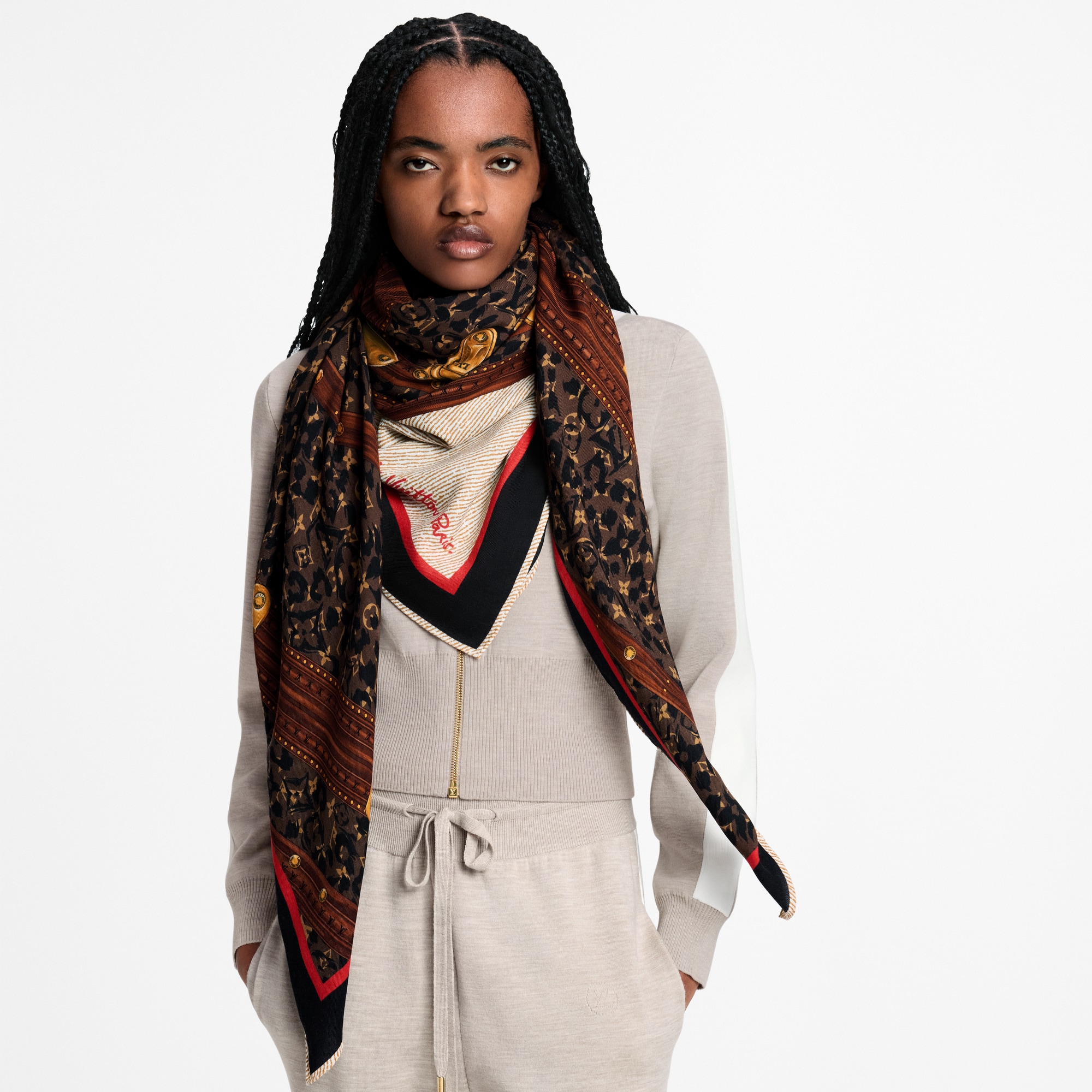 LV Safari Trunk Shawl S00 - Women - Accessories | LOUIS VUITTON ®